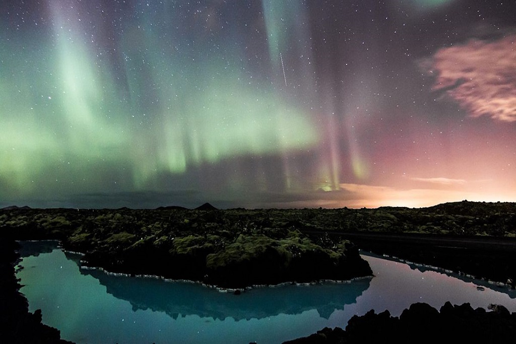 Blue Lagoon and Northern Lights